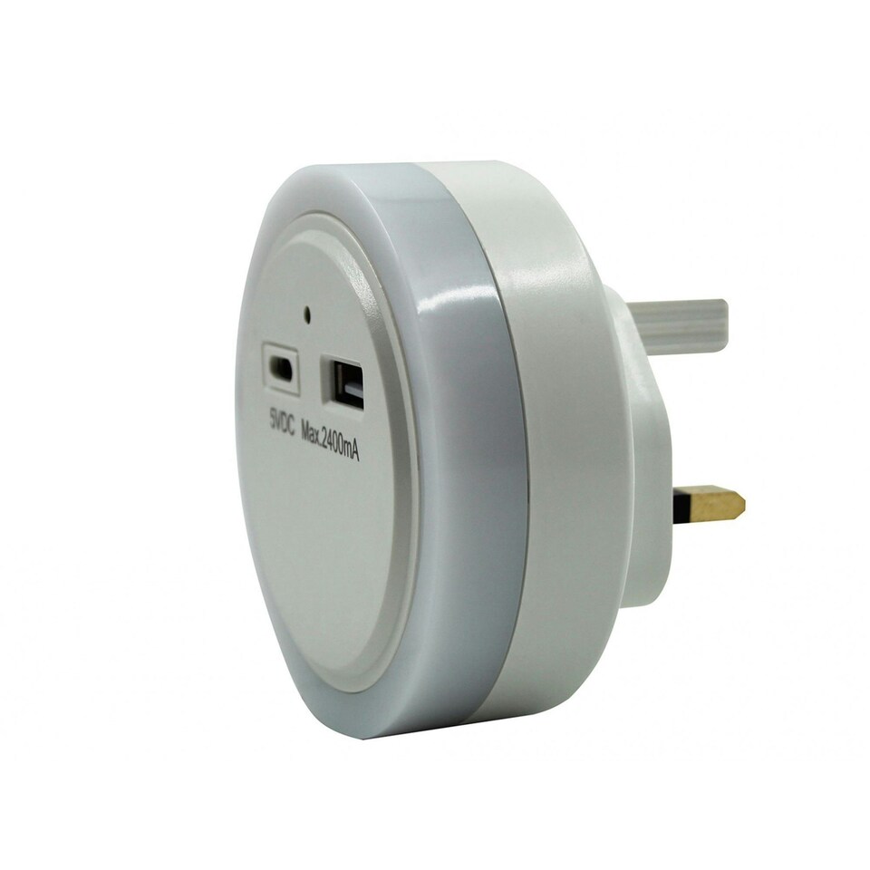 image 1 of Uni-com Night Light And Usb Charger - Multi Colour - One Size