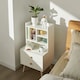 image 3 of SoBuy FBT100-W,Modern Bedside Table with 2 Drawers & 3 Open Shelves | White | White | 1