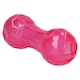 image 1 of Pink Biosafe Puppy Treat Dispenser Dumbbell Dog Puppy Toy