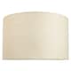 image 6 of Contemporary and Sleek 14 Inch Cream Linen Fabric Drum Lamp Shade 60w Maximum | Cream