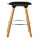 image 4 of Interiors by Premier Matte Black Bar Stool, Easy to Clean Kitchen Bar Stool, Footrest Bar Stool, Space-Saver Breakfast Stool