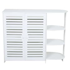 Living and Home Modern Shoe Cabinet Storage Shelf