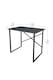 image 3 of 90cm Wooden Computer Desk Modern Study Table Workstation With Metal Legs | Black | Anthracite | 1