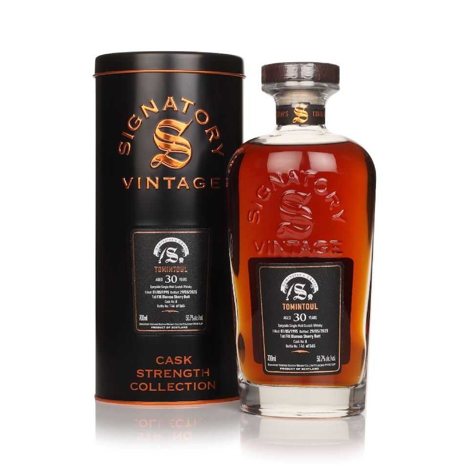 image 1 of Tomintoul 30 Year Old 1995 cask 6 - Cask Strength Collection Signatory | Clear | Tomintoul - Signatory Vintage Symington’s Choice - 1995 30 year old Whisky 70cl 50.7% ABV | 1