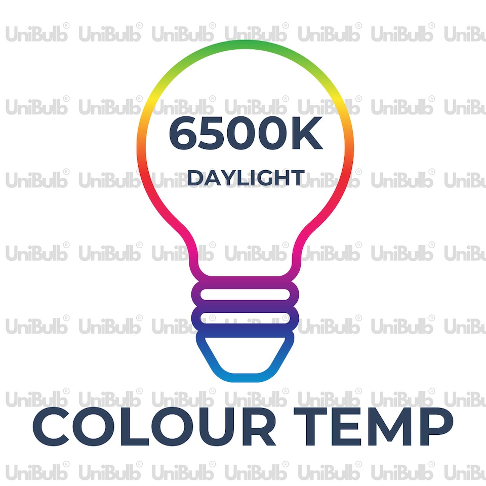 image 1 of UniBulb LED GLS B22 806lm 7.3W 6500K (Daylight) Dimmable Light Bulb - Pack of 1