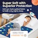 image 4 of Toddler Potty Training Bed Pads - Non-Slip - Soft Waterproof Bedwetting Pee Protector Mat for Kids - Multi-Layer, Washable, Absorbs Up to 2000ml - 90 x 85cm Blue | Astronaut | Single