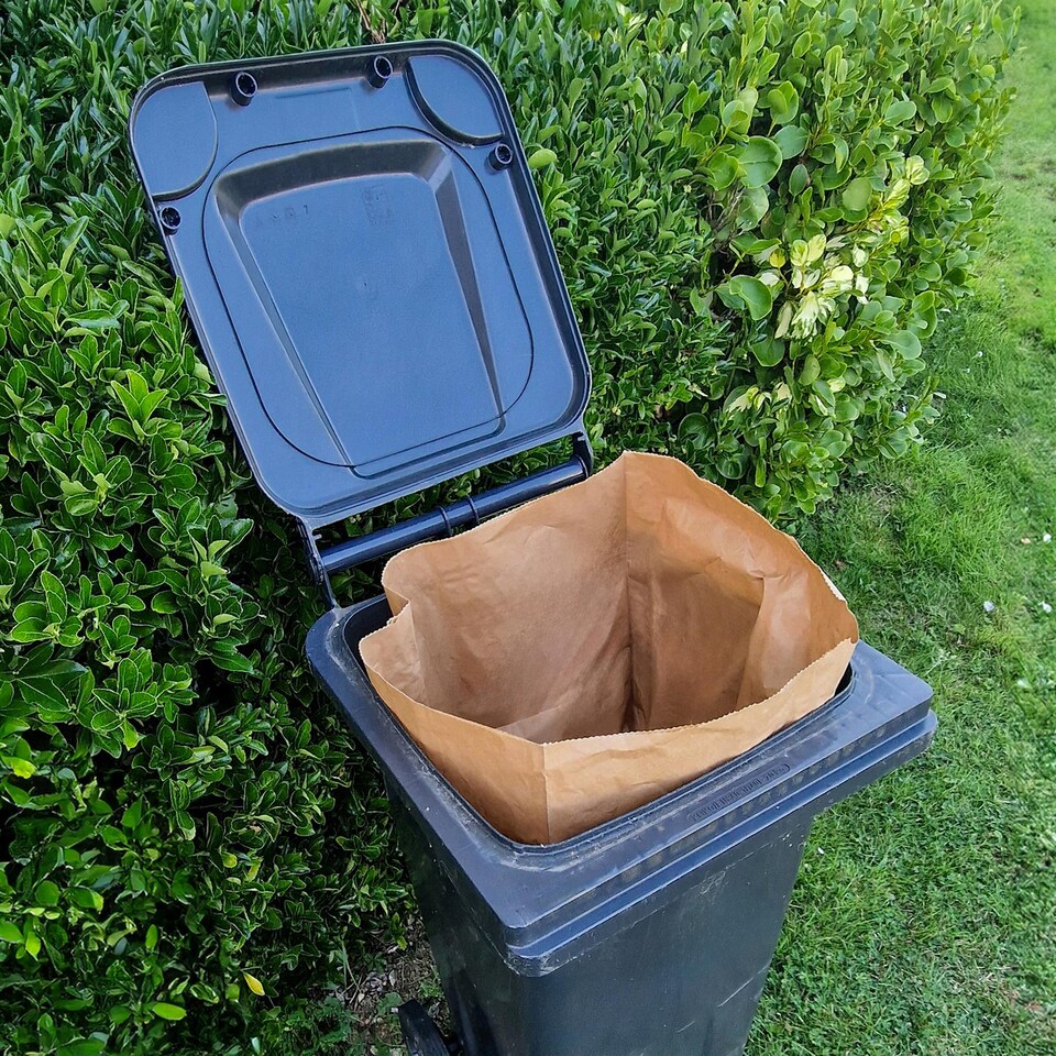 image 1 of 140L Paper Compostable Kerbside Caddy Liners - 40 Bags