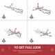 image 4 of HOMCOM Pre-Lit Artificial Christmas Door Wreath Holly Garland Decor 20 LED