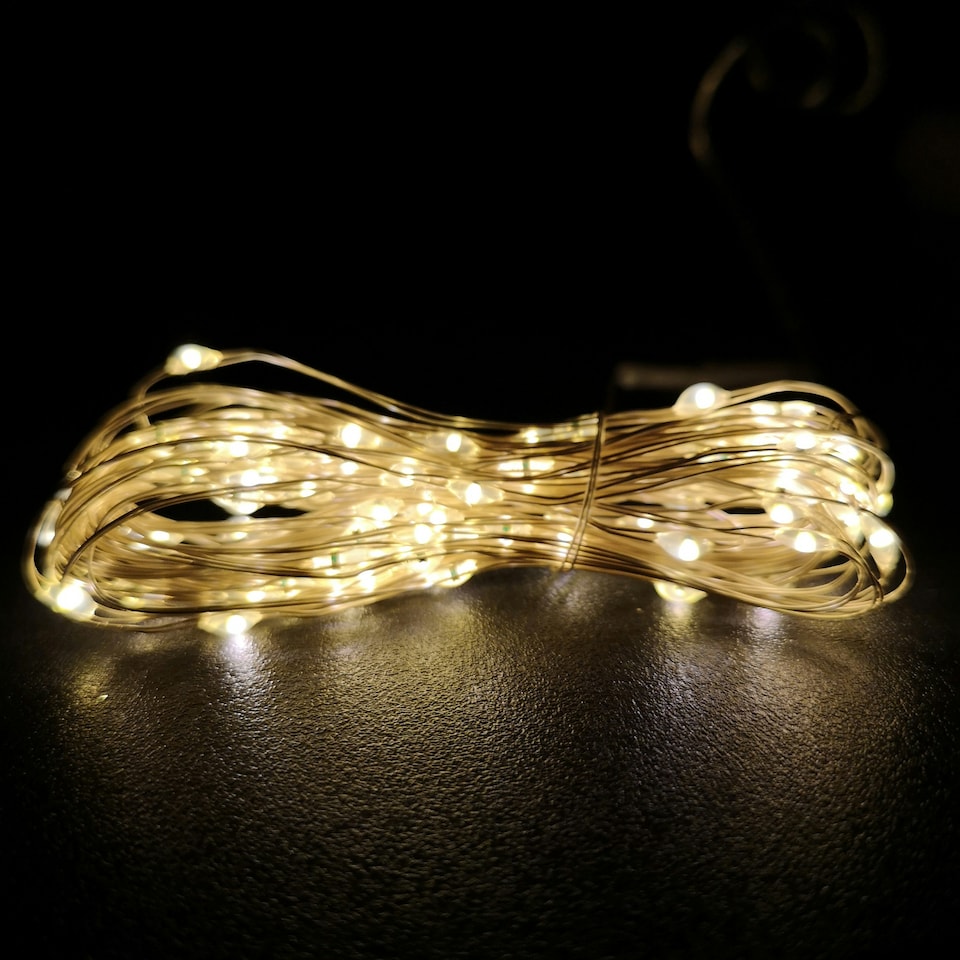 image 1 of Premier MicroBrights Lights 50 LED Warm White 2.5m