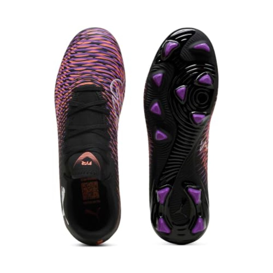 image 1 of Puma Unisex Future 8 Play Firm Ground/Artifical Ground Football Boots, Black- White-Glowing Red, 12 UK