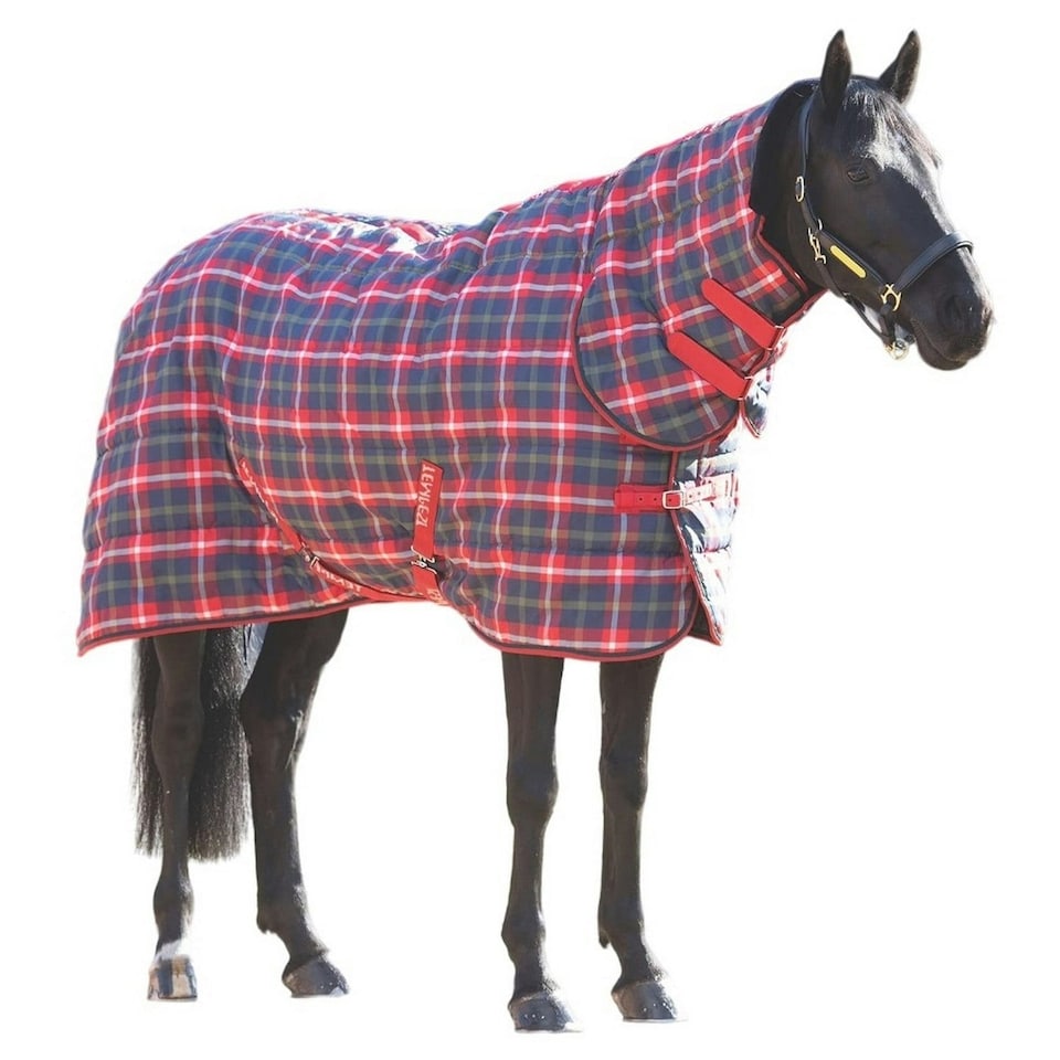 image 1 of Tempest Plus Combo Neck 200g Horse Stable Rug - Red - 87in
