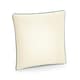image 2 of Westford Mill Fairtrade Cotton Piped Cushion Cover - Natural/Sage Green - 40cm x 40cm x 18cm