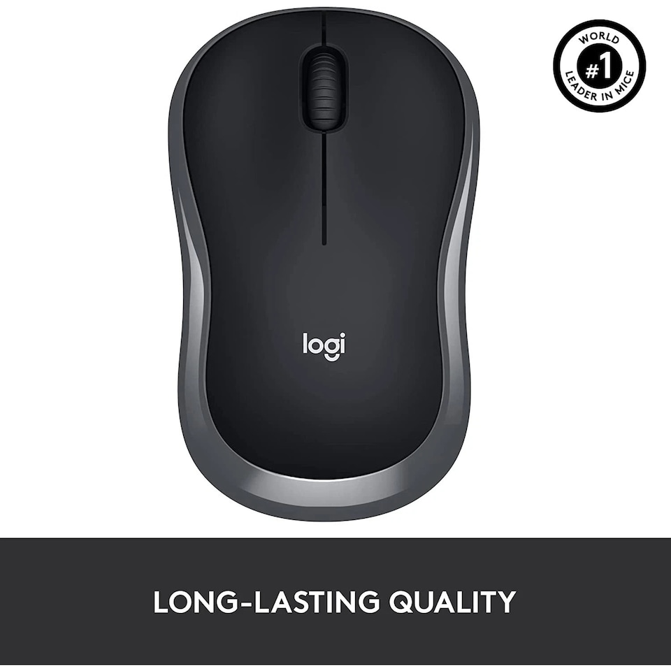 image 1 of Logitech M185 Wireless Mouse Gray