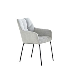Set of 2 Maranello Fabric Dining Chairs - Beige