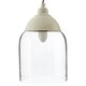 image 3 of Interiors by Premier White Glass and Iron Pendant Light