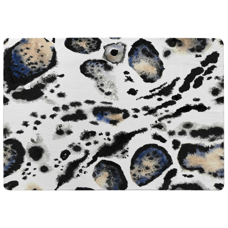 image 1 of Leopard Print with Blue (Rug) Multi | XL: 160x230cm