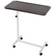 image 1 of HOMCOM C-Shaped Mobile Table Sofa Over Bed Side Nightstand w/ Casters, Brown