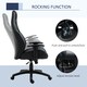 image 4 of Vinsetto High Back Executive Office Chair Gaming Recliner w/ Footrest, Black