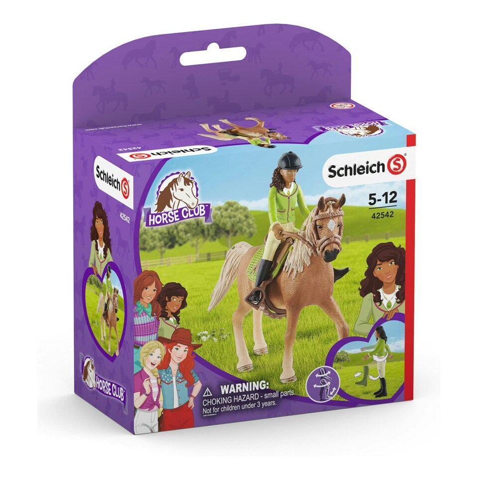 image 1 of SCHLEICH Horse Club Sarah & Mystery Toy Figure Set