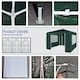 image 4 of MCC Direct 3x3 Event Gazebo Green with Sides | Green | Green