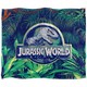 image 1 of Jurassic World Jungle Blanket - White - One Size