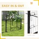 image 7 of Pawhut Pet Pen Guinea Dog Pig Puppy Playpen Play House Steel Hutch Metal Grey
