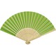 image 2 of Carmen Bamboo Handheld Fan - Green - One Size
