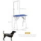 image 7 of PawHut Foldable Dog Grooming Table Adjustable Arm 81x49x80 cm