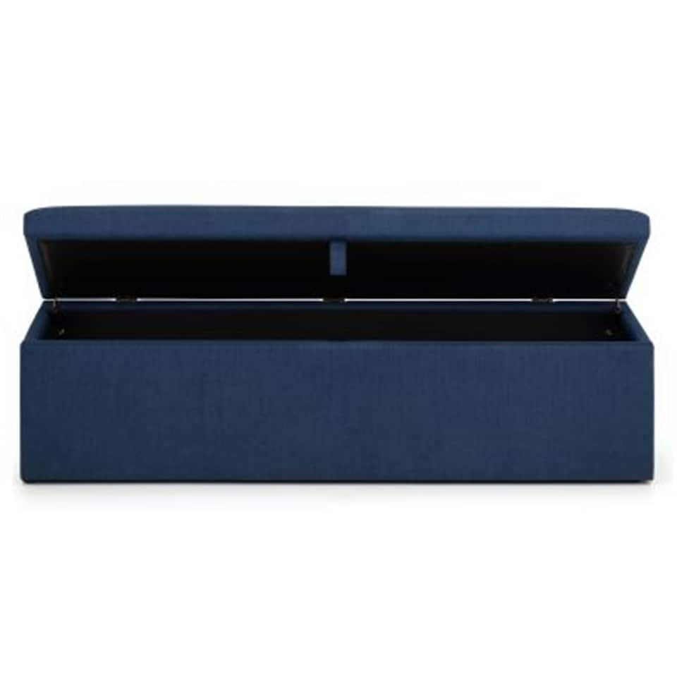 image 1 of Premium Ocean Blue Fabric Blanket Box