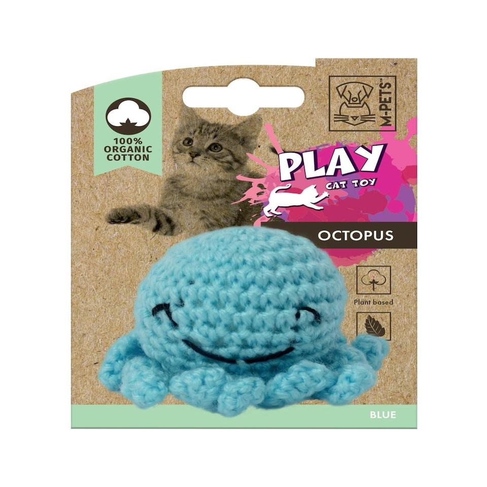image 1 of M-PETS OCTOPUS - 100% Organic Cotton - Blue