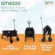 image 3 of GardenTek Folding Garden Buggy Trolley / Cart / Wagon Wheeled 120kg Load 135L Capacity | GTW220