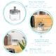image 2 of Argon Tableware Flip Lock Plastic Food Storage Containers - 500ml - Grey - Pack of 9