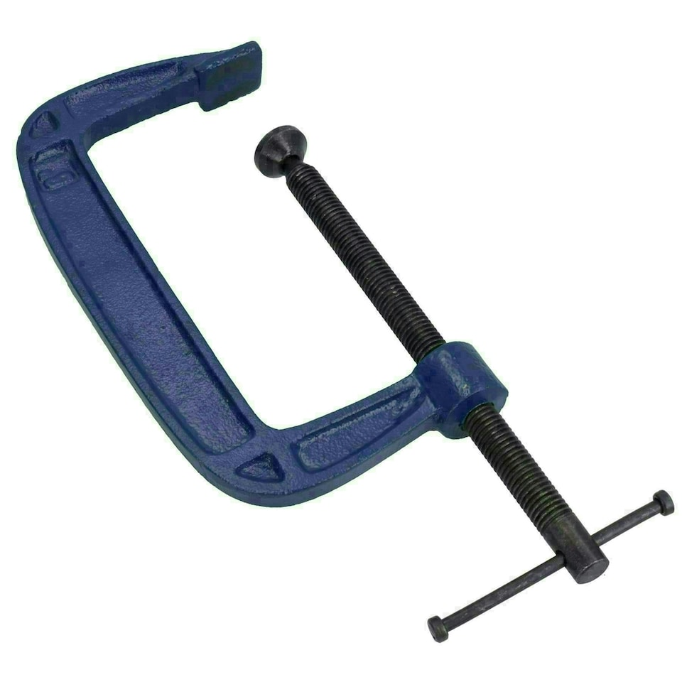 image 1 of 6 Inch (150mm) Cast Iron Screw G Clamp Fastener Holder Support vice Clamping 4pc