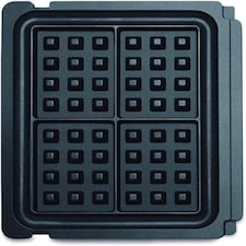 Sage The No-mess Waffle Plates, Quick Release Non-Stick Waffle Plates for The BBQ & Press Grill SGR700, Black