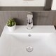 image 3 of Current Round Mono Basin Mixer Tap Push Button Waste Flat Spout Chrome | Silver | Chrome | 1
