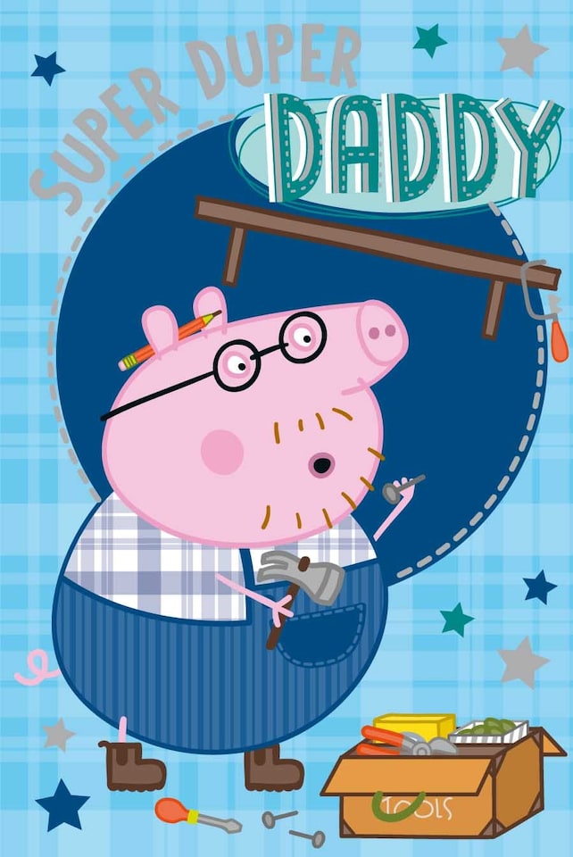 image 1 of Peppa Pig 'Super Duper Daddy' Birthday Card