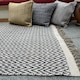 image 2 of GRETA Soft Bedroom Rug Dark Herringbone Pattern - L70 x W115 - Grey Grey