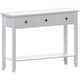 image 9 of Vida Designs Windsor 3 Drawer Console Table With Shelf, White
