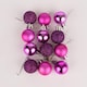 image 3 of 30mm/24Pcs Christmas Baubles Shatterproof Purple,Tree Decorations