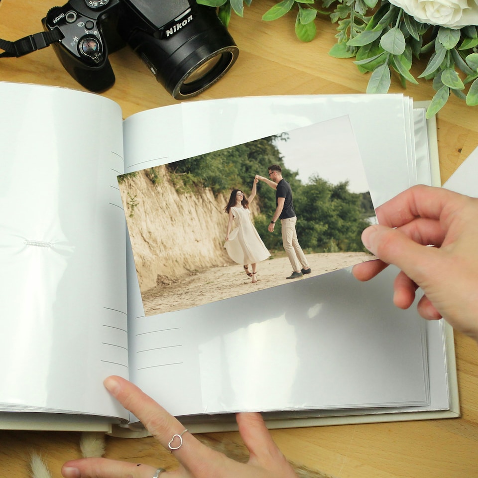 image 1 of Personalised Free Text Square Photo Album