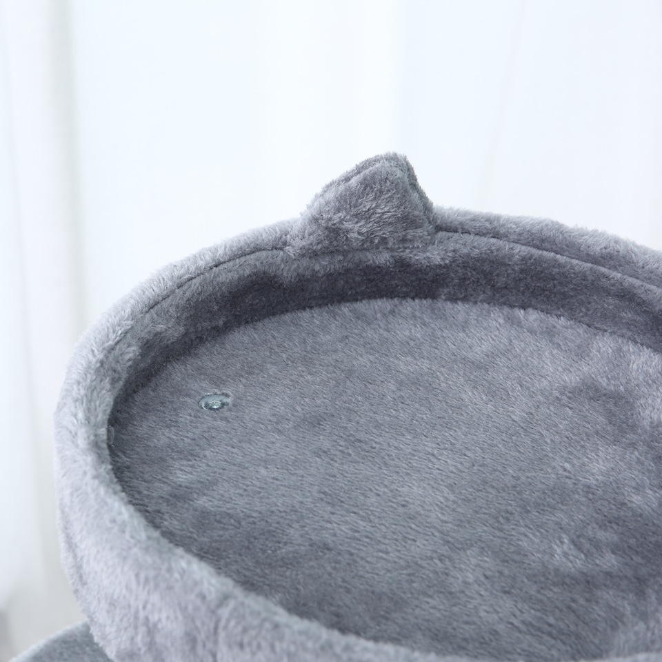 image 1 of PawHut 104cm Cat Tree Condo Tower with Scratching Post Perch Ball