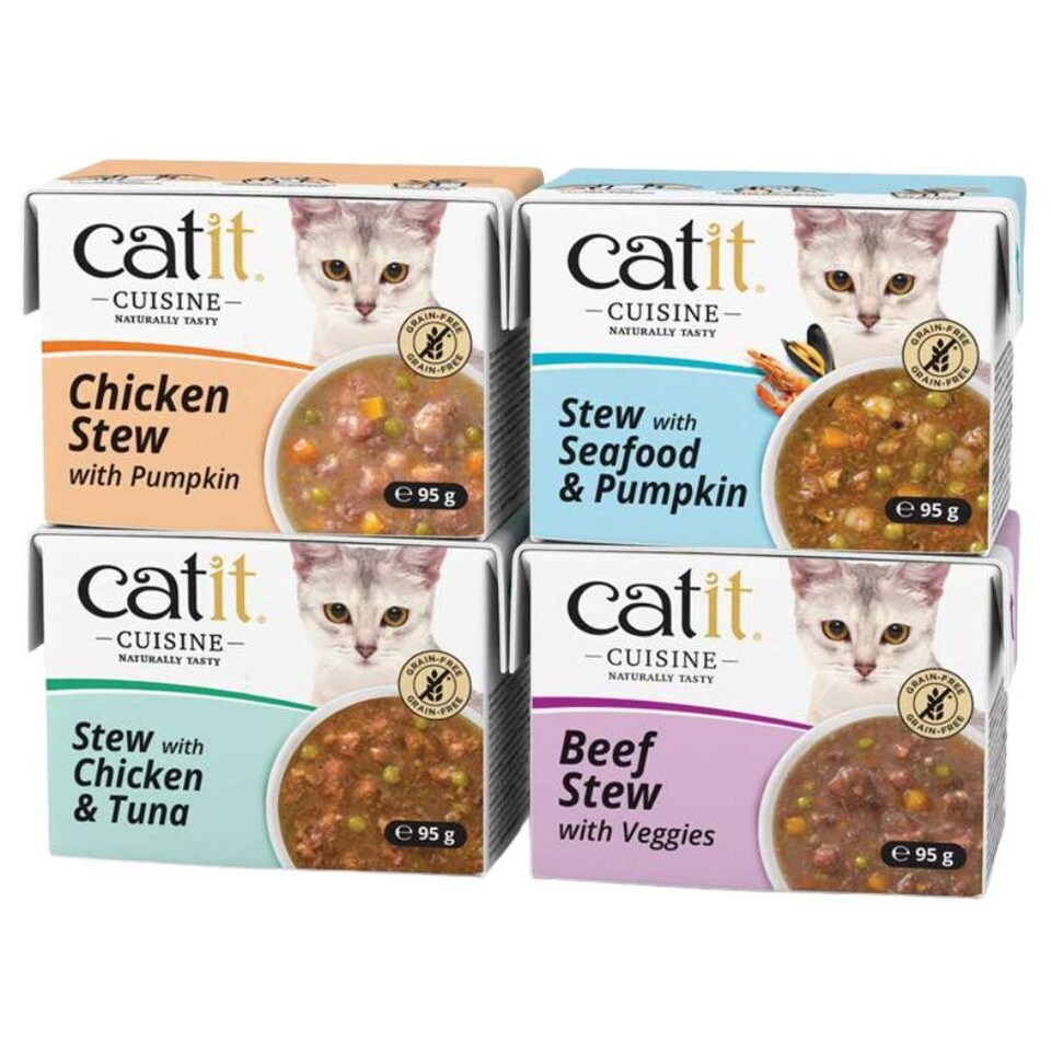 image 1 of Catit Cuisine Stew Cat Food Mixed Bundle (12 Pack)
