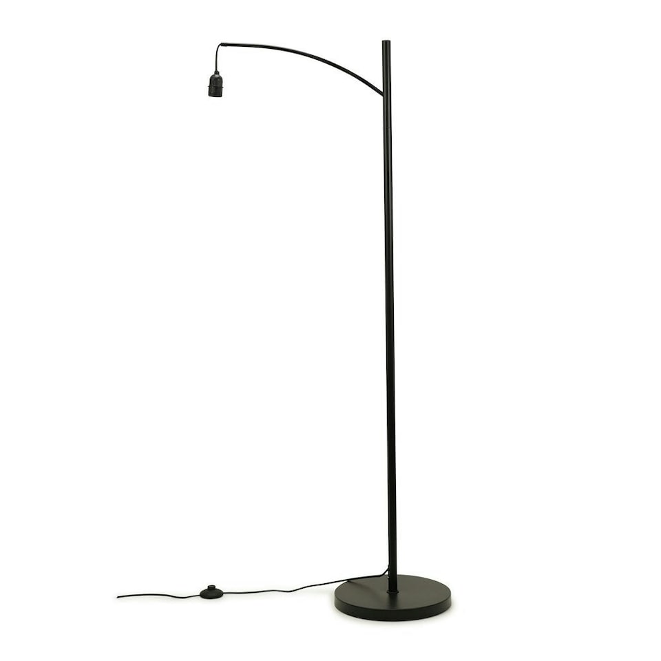 image 1 of ValueLights Preto Black Curve Floor Lamp