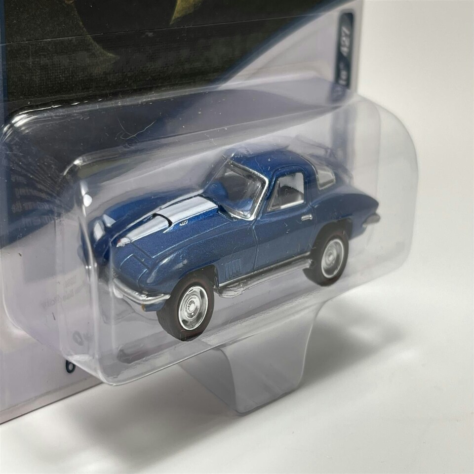 image 1 of 1967 Chevy Corvette 427 Marina Blue Poly 1:64 Scale Johnny Lightning JLMC029A