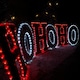 image 6 of 3m x 60cm LED Tinsel HO HO HO Christmas Sign Decoration with 504 Red and White LEDs