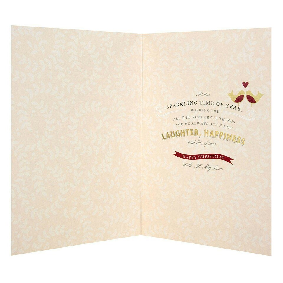 image 1 of Hallmark One I Love Christmas Card 'Laughter and Happiness'