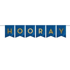 Navy & Gold Geode Customisable Cardboard Letter Banner 274cm