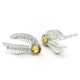 image 2 of Harry Potter Golden Snitch Stud Earrings with Crystal Elements - BHPSE004