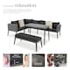 image 3 of Rattan lounge set with aluminum frame, Pula
