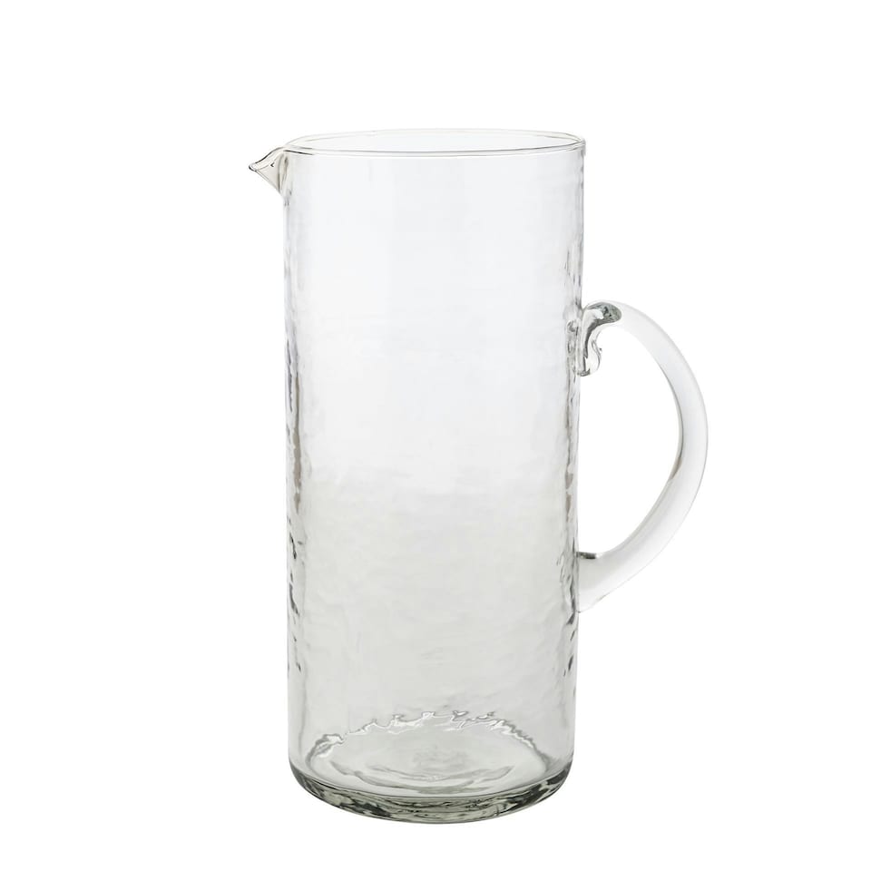 image 1 of Hestia Hammered Style Glass Jug